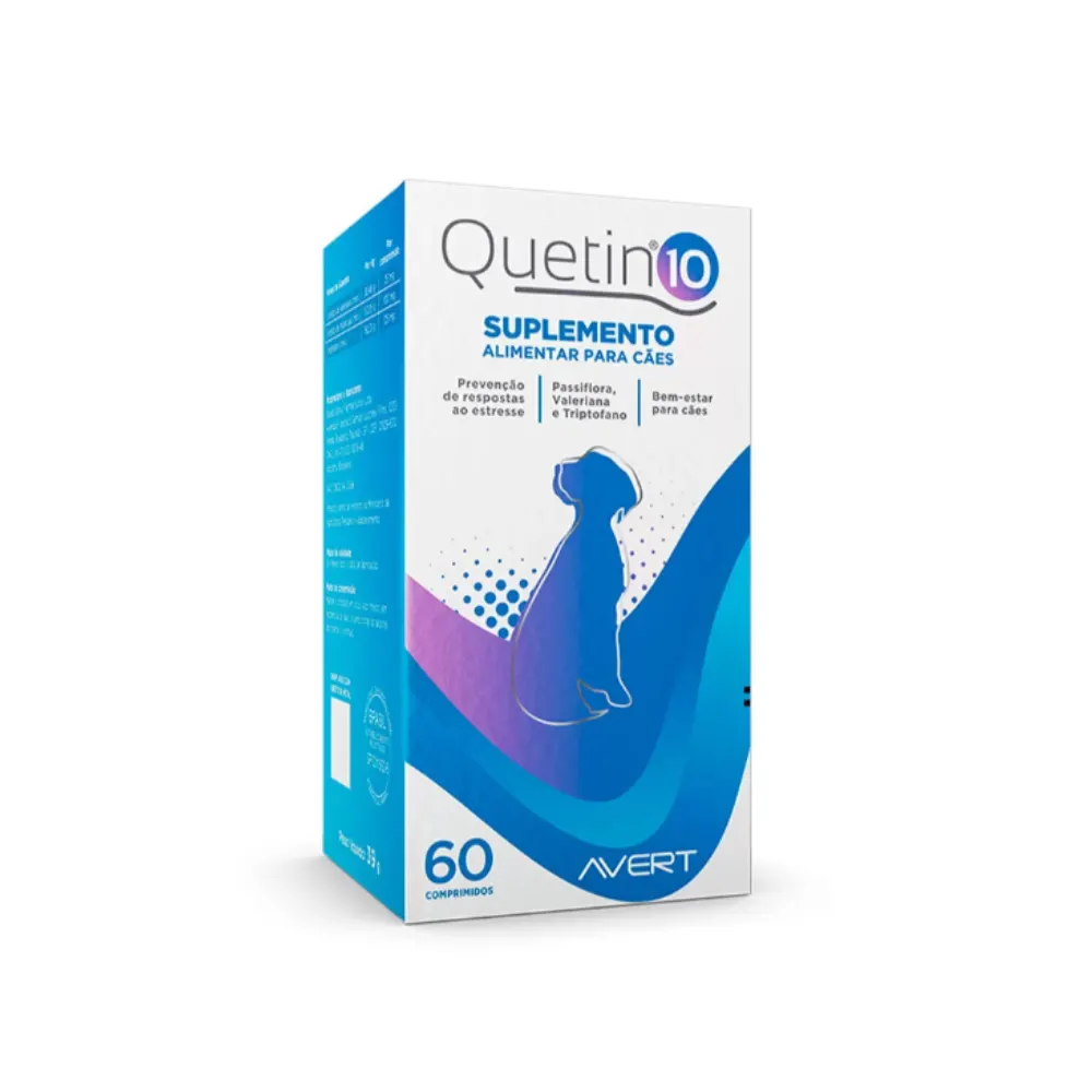 Suplemento Alimentar Quetin 10 para Cães