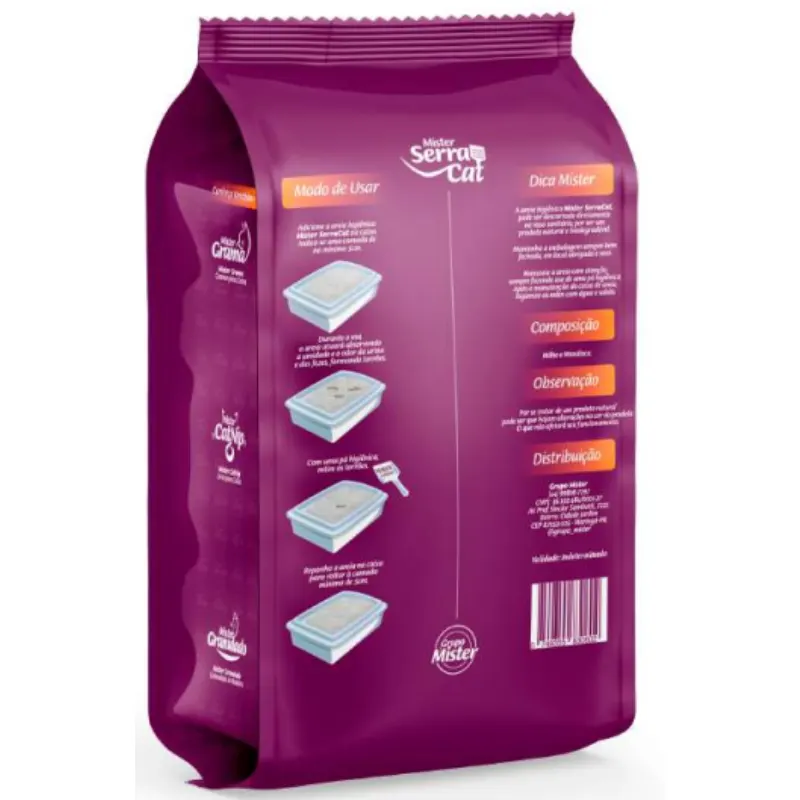 Mister Serracat Fino - Areia Para Gatos 2kg
