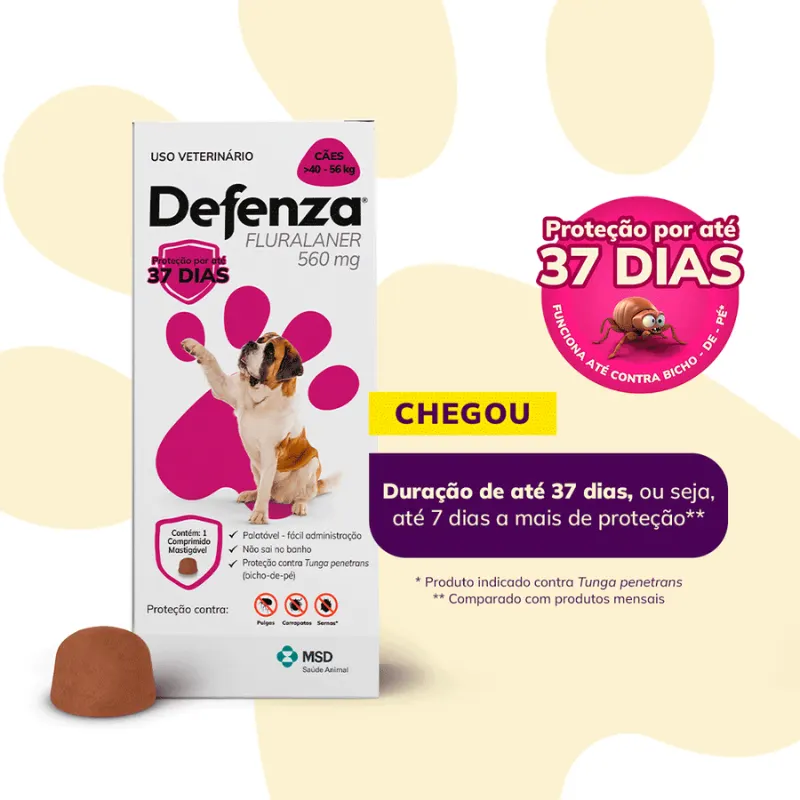 Defenza 560 mg de 40 a 56 Kg