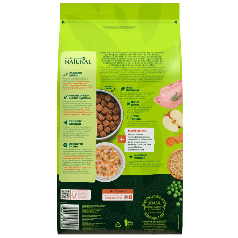 Ração Guabi Natural Cão Adulto Grande Gig Frango Arroz