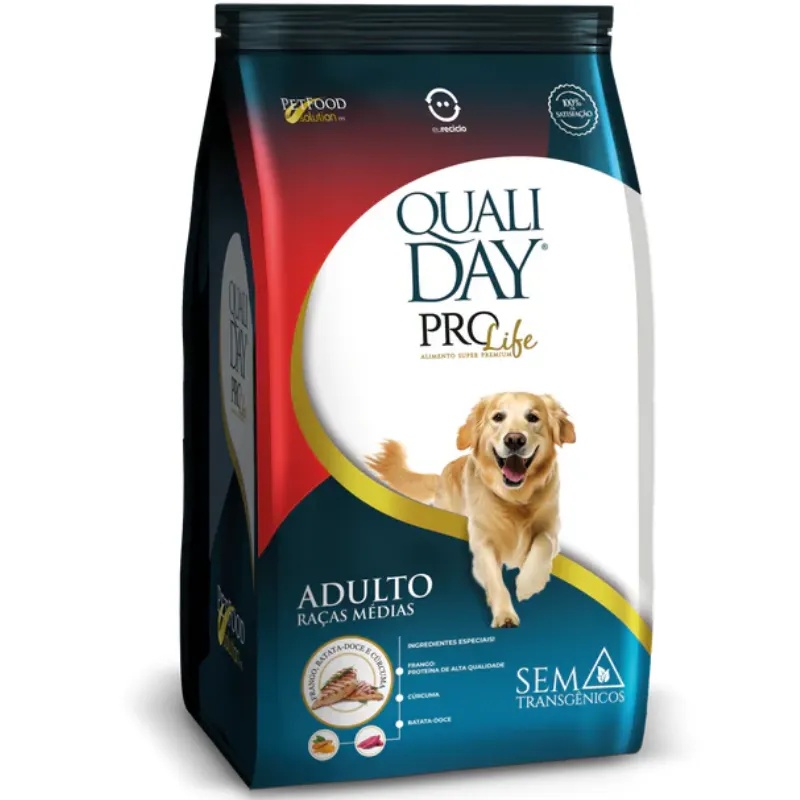 Ração Qualiday Prolife Cães Adultos Raças Médias