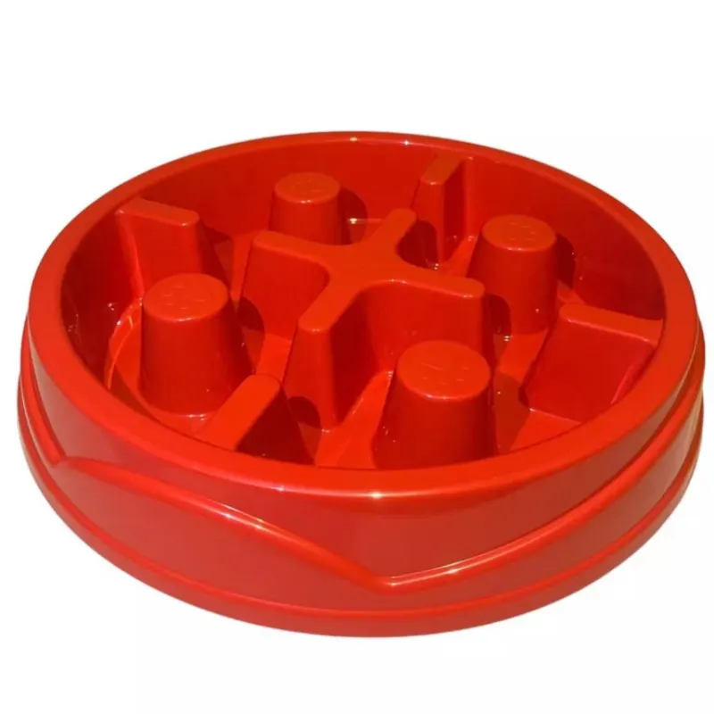 Comedouro Educativo Anti Stress Vermelho