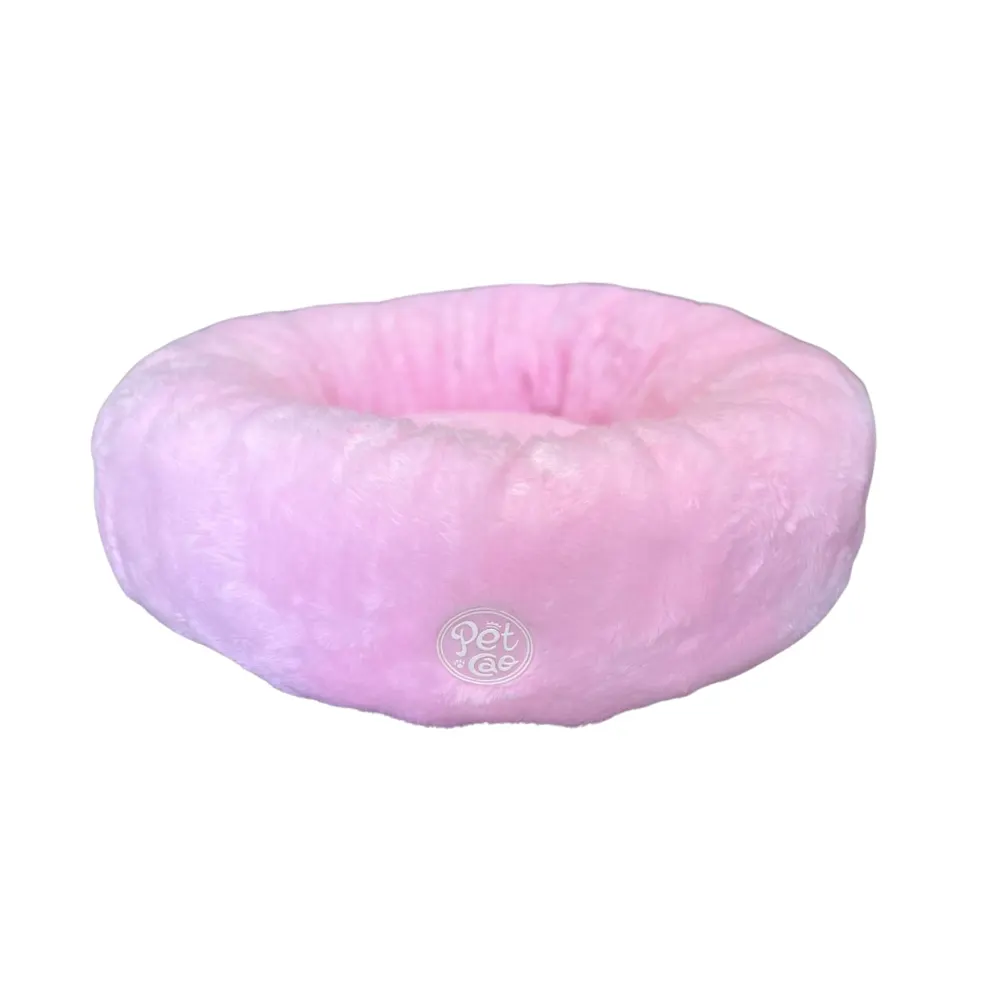 Cama Nuvem Pelucia Para Cães e Gatos Rosa Tam.G