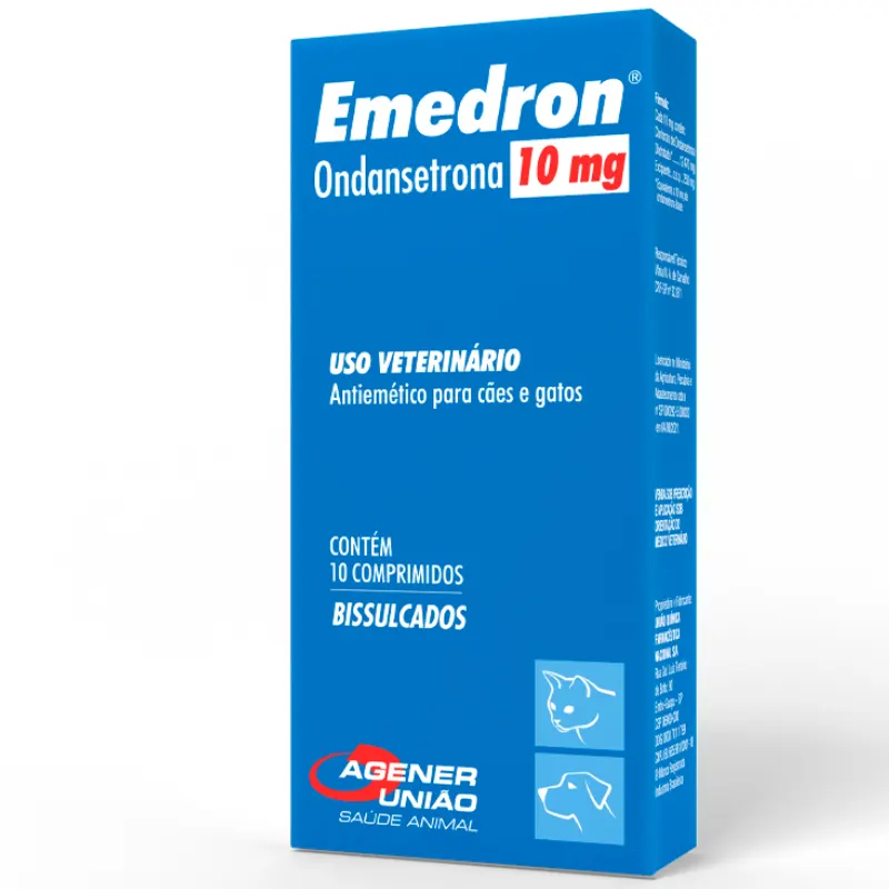 Antiemético Emedron para Cães e Gatos com 10 Comprimidos