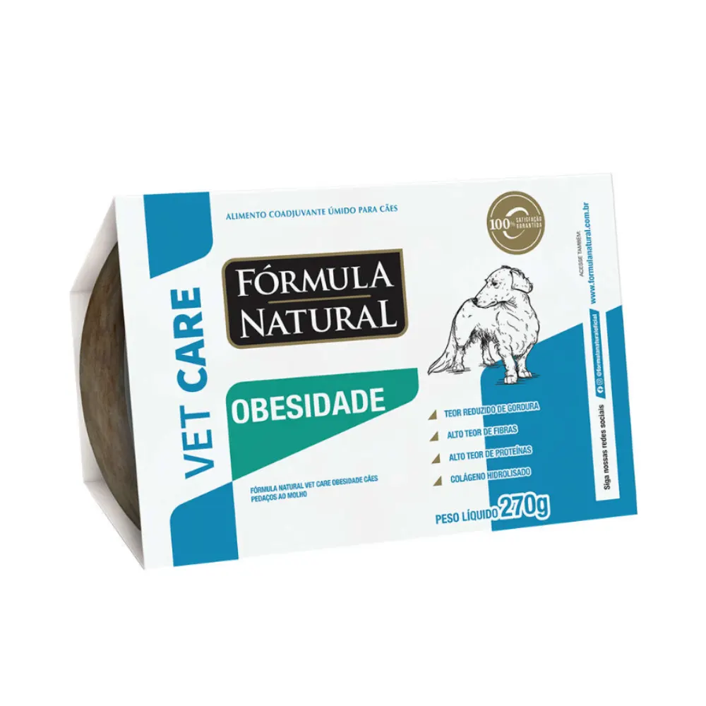 Ração Úmida Fórmula Natural Vet Care Obesidade Cães 270g