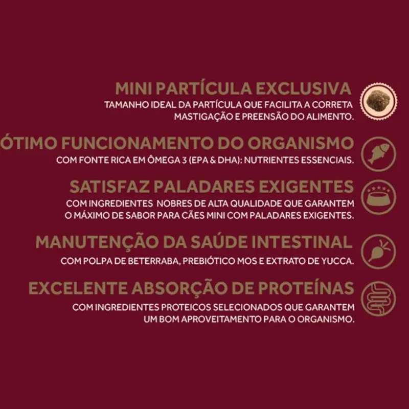 Ração GranPlus Menu Cães Adultos Mini Carne e Arroz
