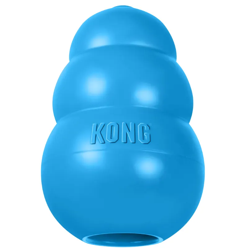 Brinquedo Interativo Kong Puppy com Dispenser Filhote Azul- Médio
