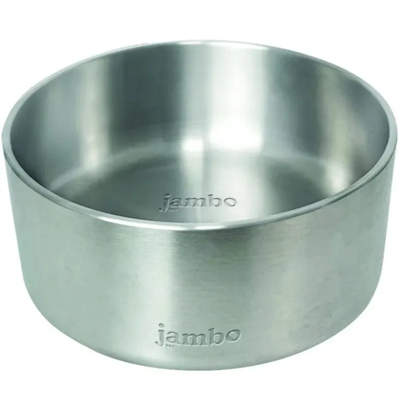 Comedouro Jambo Premium Aço Inox Silver 1000 ml