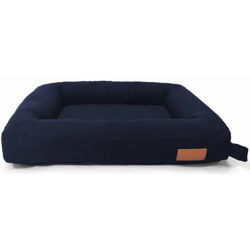 Cama Retangular Flat Marinho G Fabrica Pet