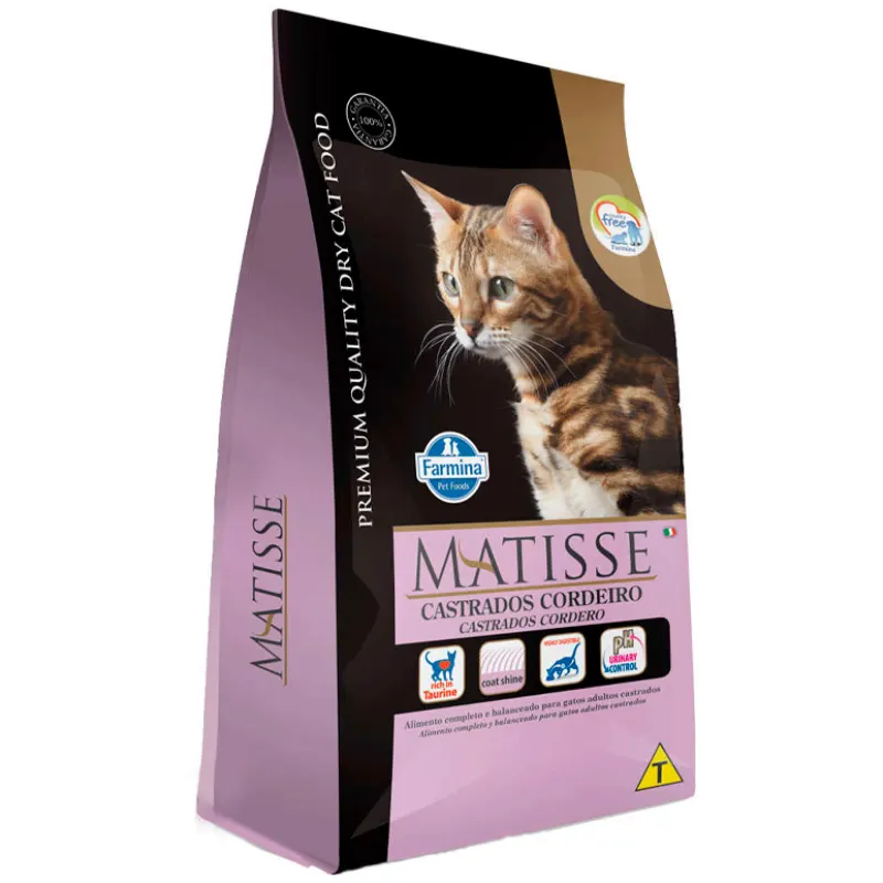 Ração Matisse para Gatos Castrados Sabor Cordeiro 2 Kg