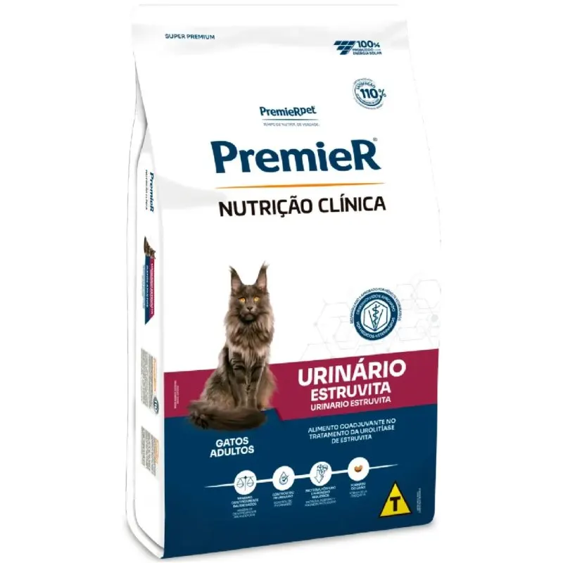 Ração Premier Nutrição Clínica Urinário Gatos Adultos