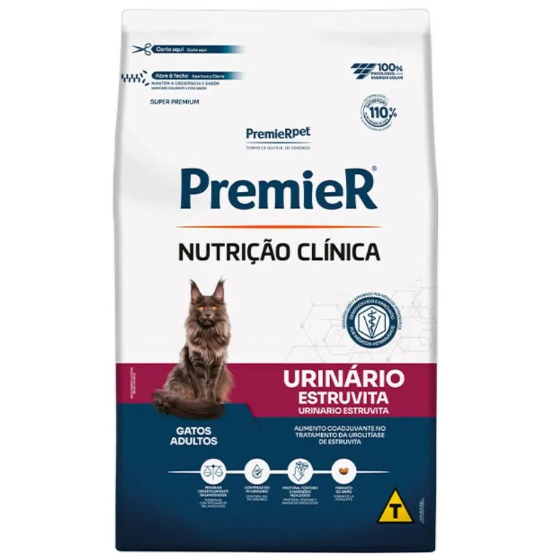 Ração Premier Nutrição Clínica Urinário Gatos Adultos