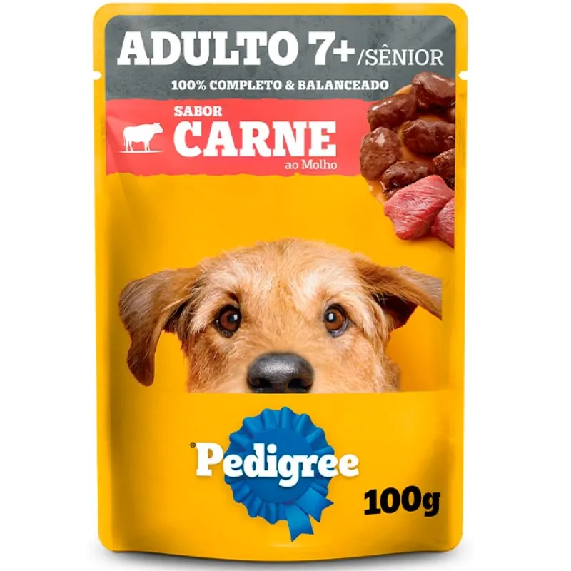 Sache Pedigree Carne ao Molho para Cães Sênior  100 g