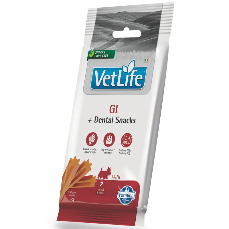 Petisco Dental Farmina Vet Life GI para Cães de Raças Mini e Pequenas 60g