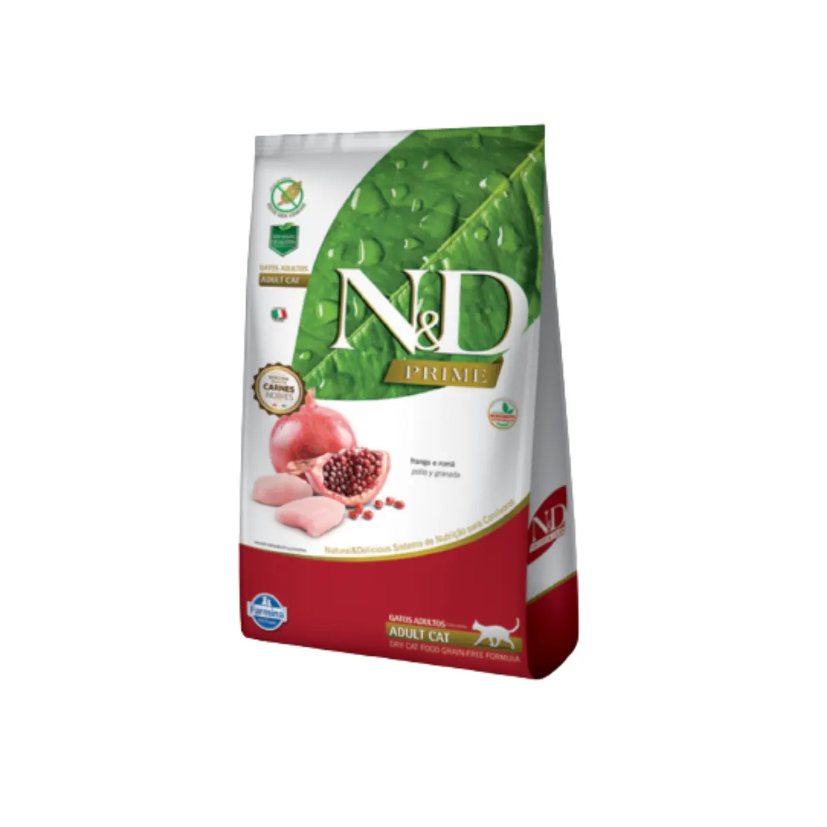 Ração N&D Prime Gatos Adultos Frango e Romã 1,5 Kg