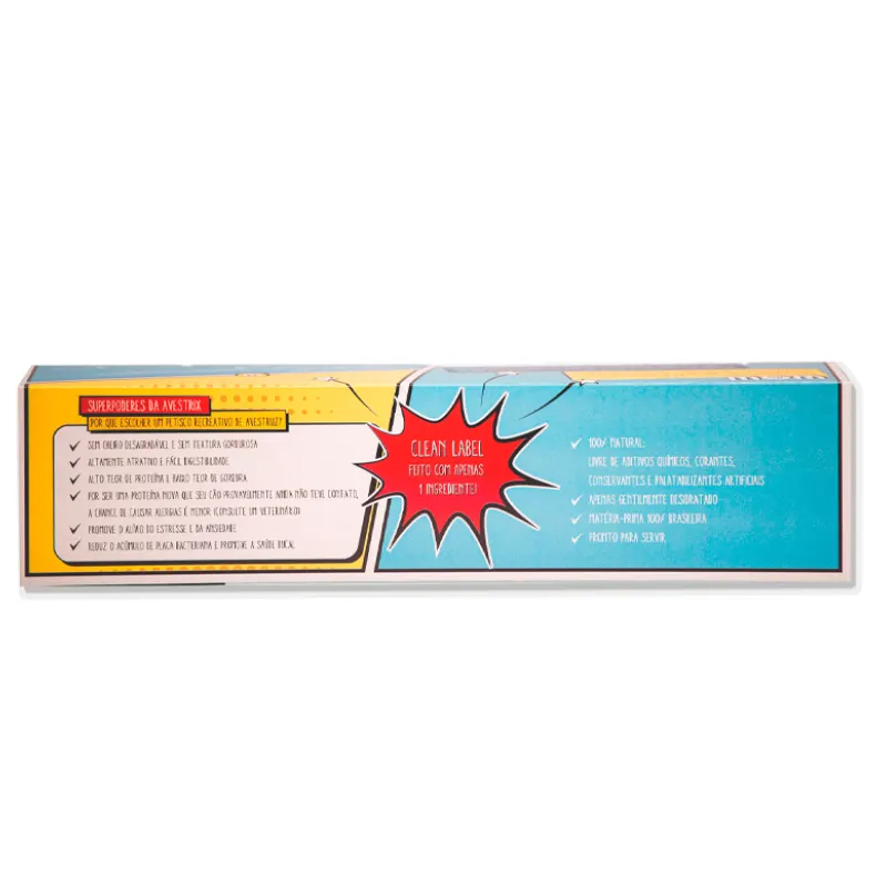 Petisco Natural Wow Avestrix tendão de avestruz para cães 1un
