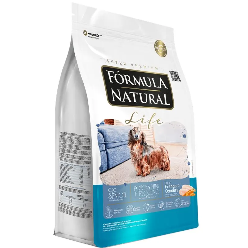 Ração Fórmula Natural Life Cães Sênior Raças Mini e Pequeno