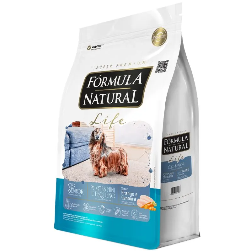 Ração Fórmula Natural Life Cães Sênior Raças Mini e Pequeno