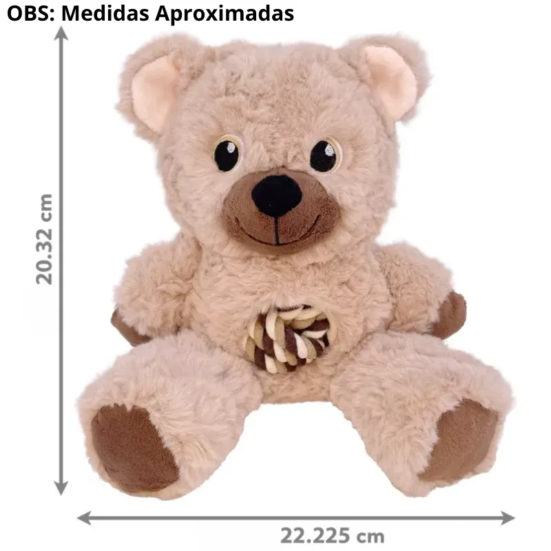 Brinquedo Kong Knots Teddy Assorted Médio