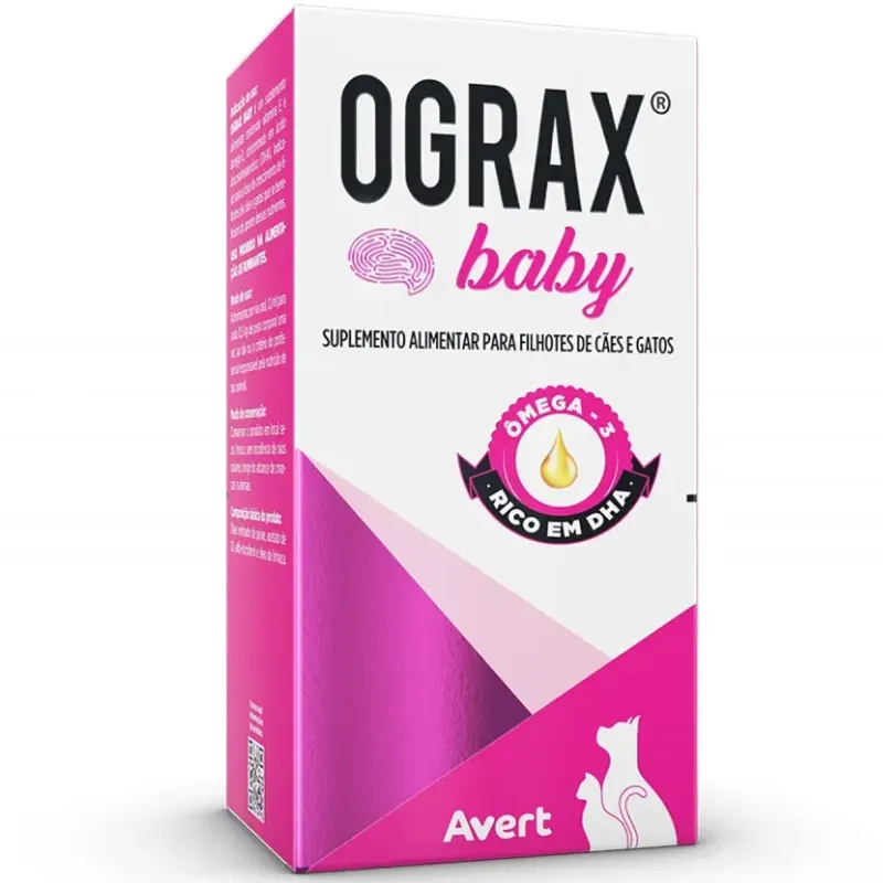 Suplemento Avert Ograx Baby para Cães e Gatos 30 ml