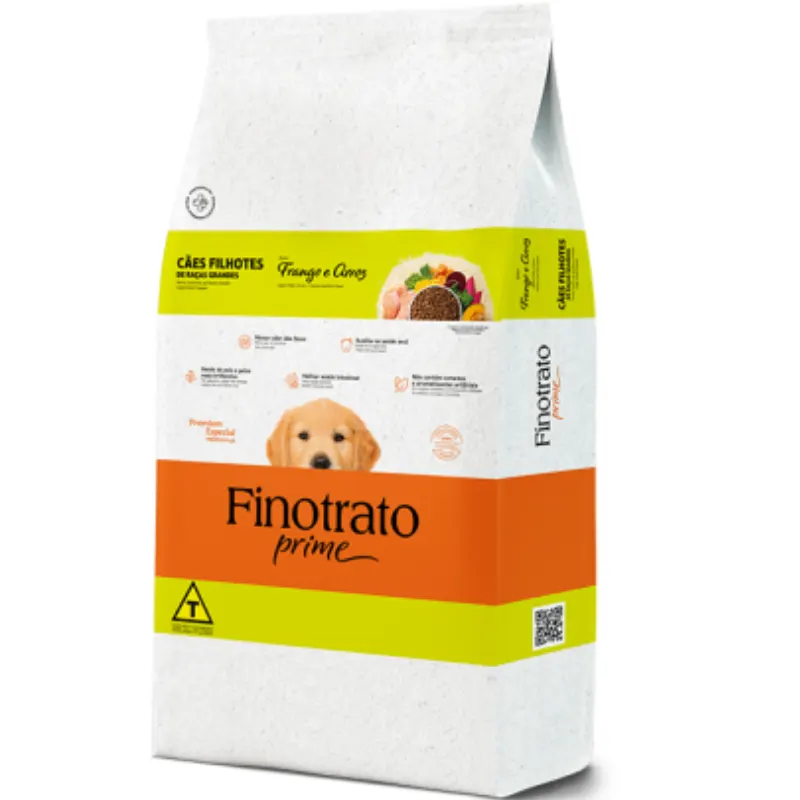Ração Finotrato Prime Frango e Arroz para Cães Filhotes de Raças Grandes