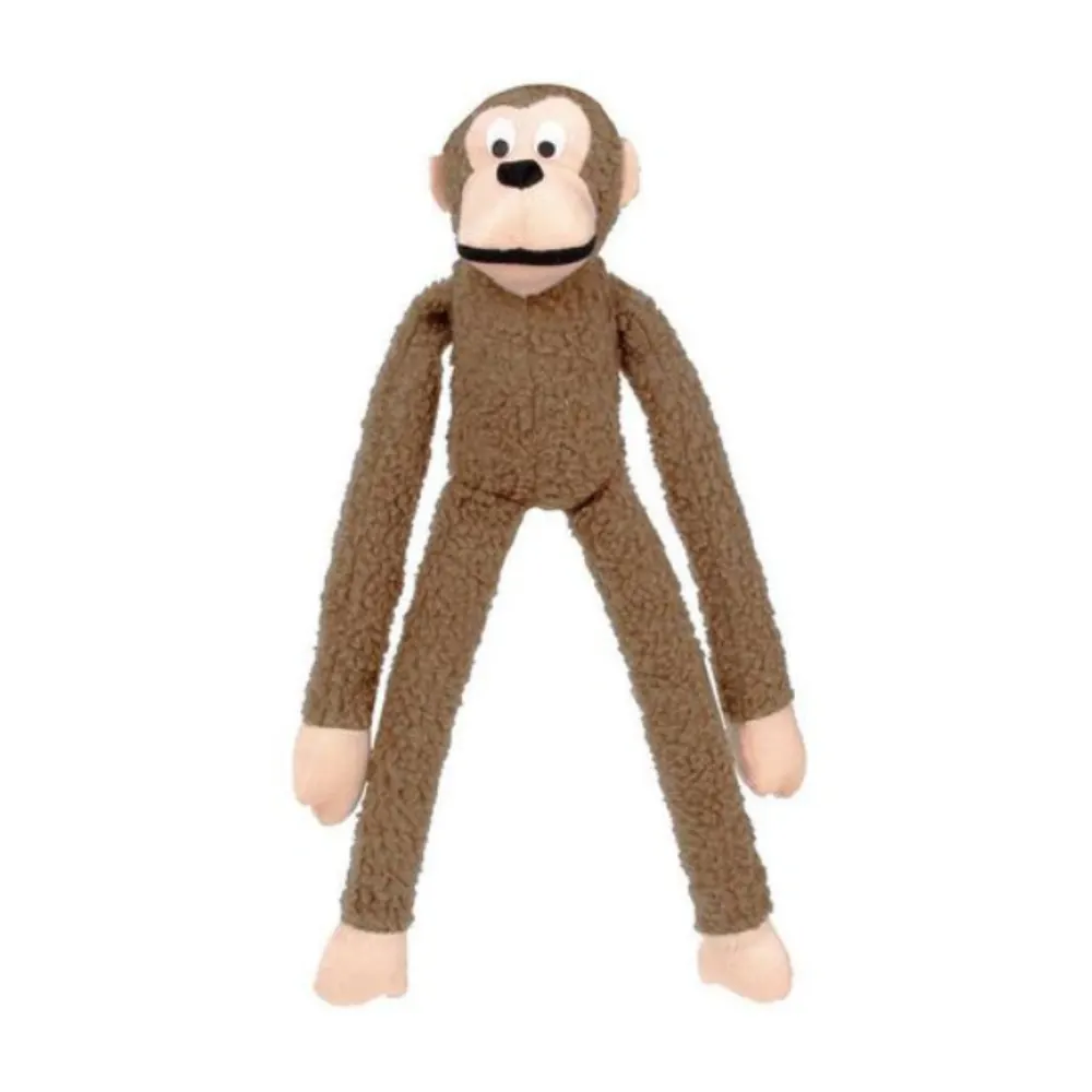 Brinquedo Mordedor Pelúcia Macaco Grande Marrom Kelev