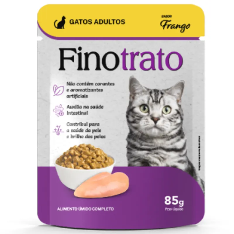 FINOTRATO SACHE GATOS ADULT FRANGO 18X85G