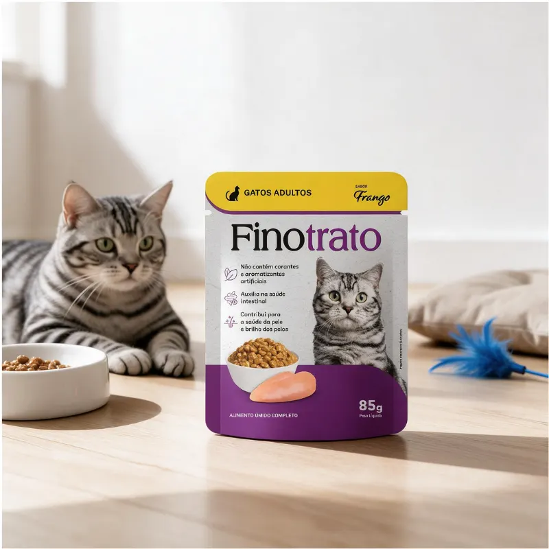 FINOTRATO SACHE GATOS ADULT FRANGO 18X85G