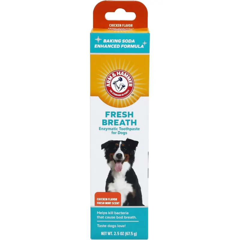 Arm & Hammer Fresh Breath Pasta de Dentes Enzimática para Cães Frango