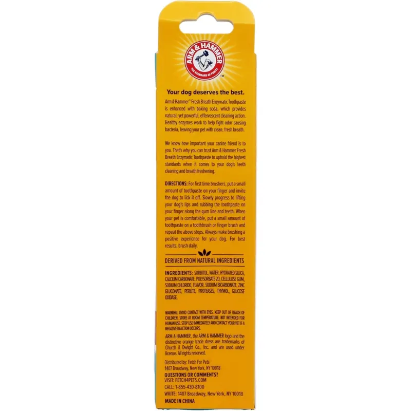 Arm & Hammer Fresh Breath Pasta de Dentes Enzimática para Cães Frango