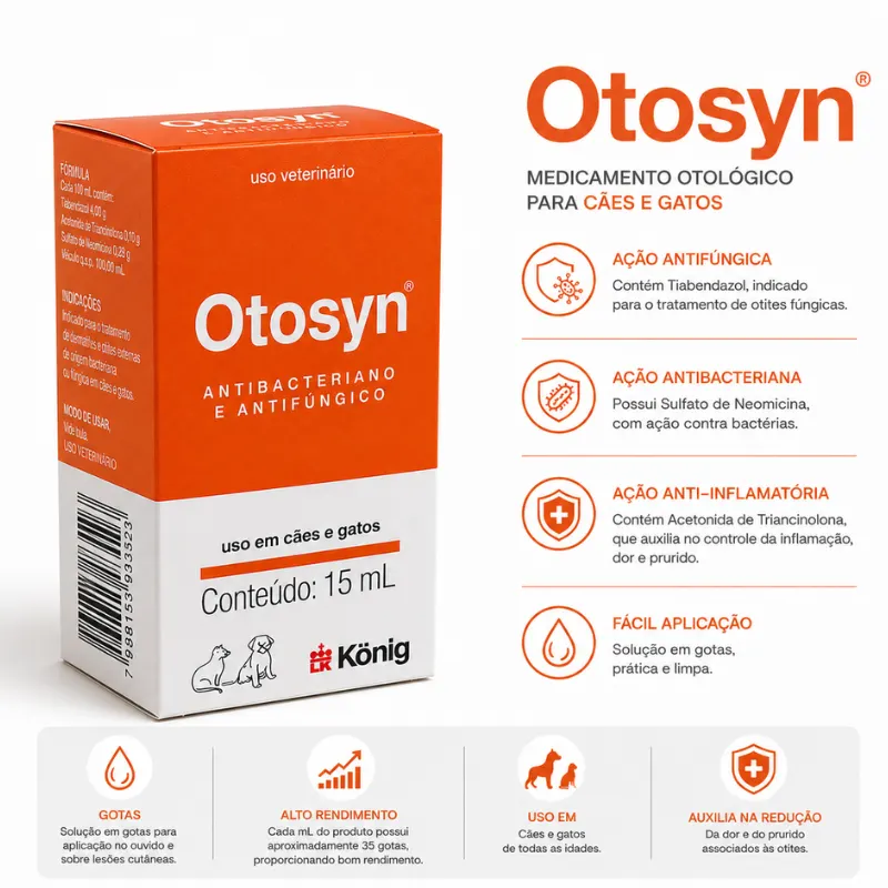 Medicamento Otológico Otosyn 15 ml König
