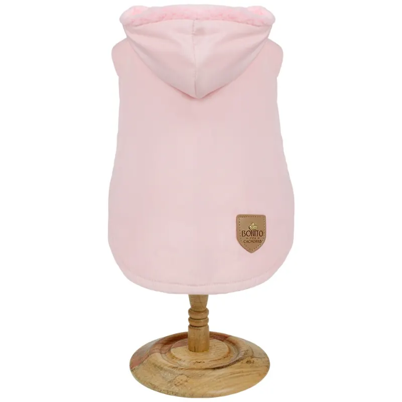 Capa Aspen Pelúcia Rosa Bebê Bonito pra Cachorro