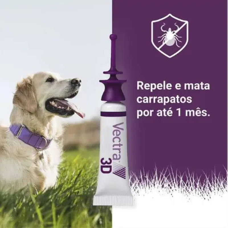 Antipulgas e Carrapatos Vectra 3D 3,6 mL Cães 10 a 25 Kg