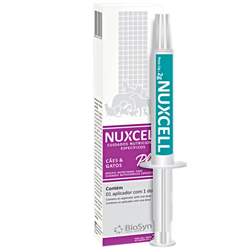 Suplemento Nuxcell Plus 2 g para Cães e Gatos