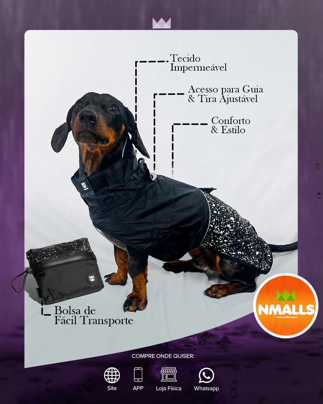Capa de Chuva Zee.Dog para Cães Ozzy