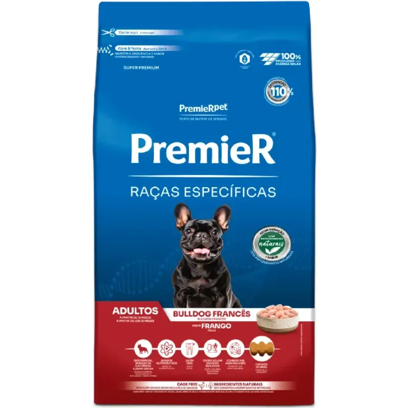Ração Premier Raças Específicas Cães Adultos Bulldog Francês