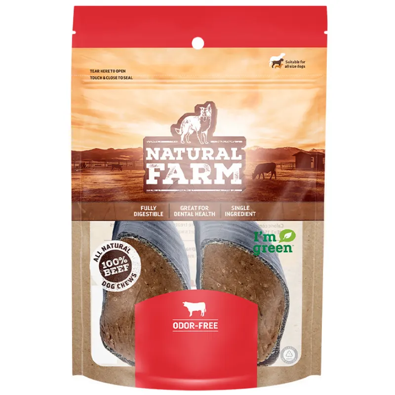 Osso Casco Bovino Bacon e Queijo com 2 Unidades para Cães Natural Farm
