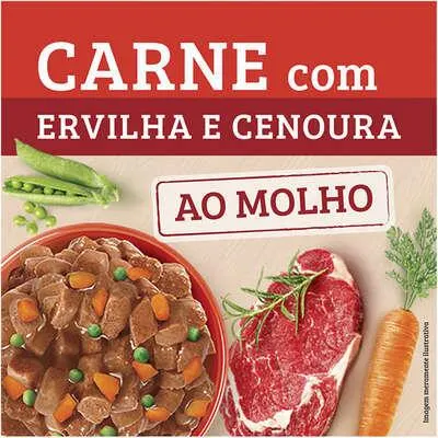 Ração Úmida Keldog Carne Com Ervilha e Cenoura 100 g