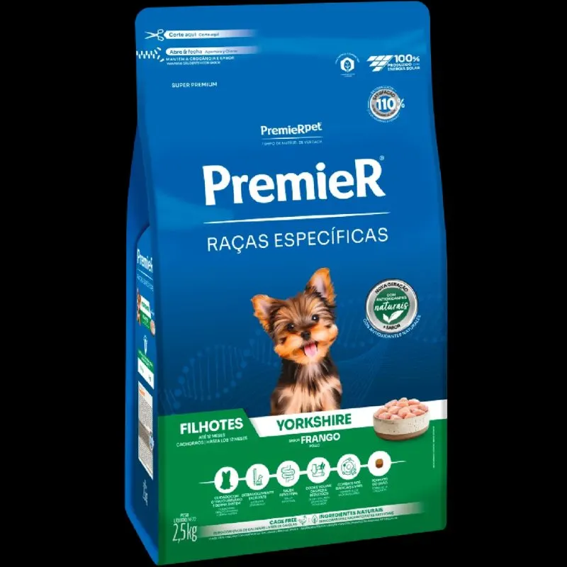 Ração Premier Raças Específicas Yorkshire para Cães Filhotes 2,5 Kg