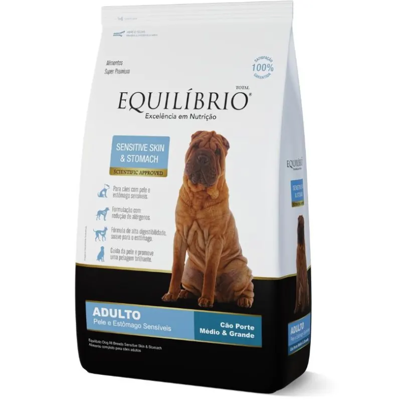 Ração Equilíbrio Skin & Stomach para Cães Adultos 10,1 Kg