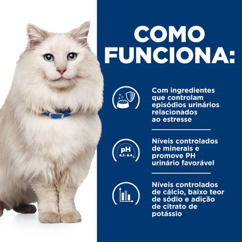 Ração Hill's Prescription Diet C/D Multicare Stress Gatos Adultos Cuidado Urinário 1,8 kg