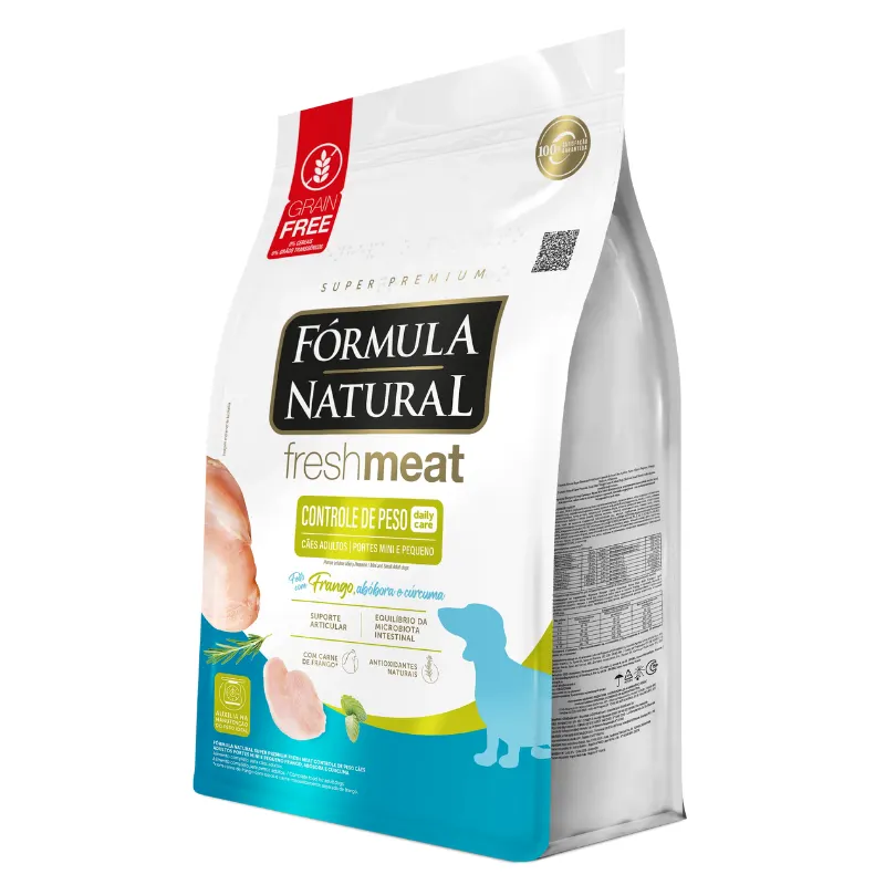 Ração Fórmula Natural Fresh Meat Cães Adultos Light Raças Mini e Pequena 7 Kg