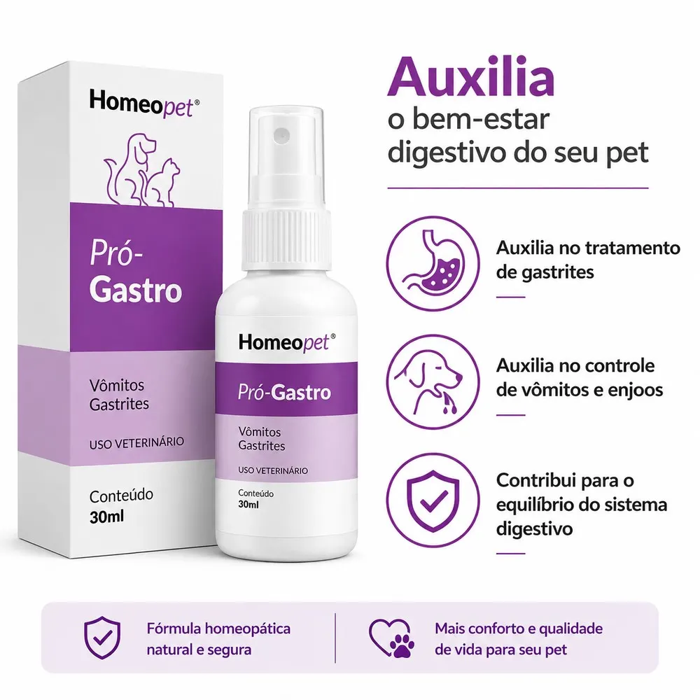 Sistema de Terapia Homeo Pet Pró-Gastro - 30Ml