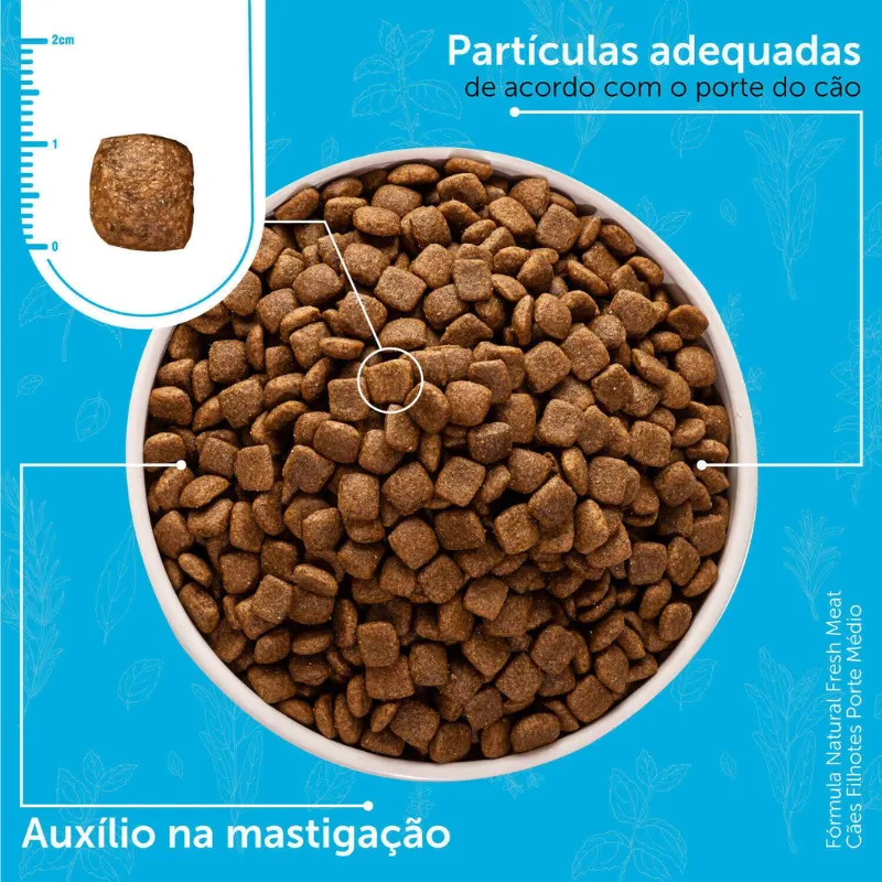Ração Fórmula Natural Fresh Meat Filhote Médio 2,5 Kg