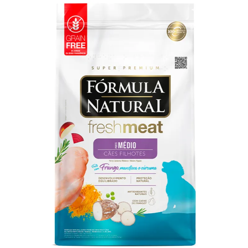 Ração Fórmula Natural Fresh Meat Filhote Médio 2,5 Kg