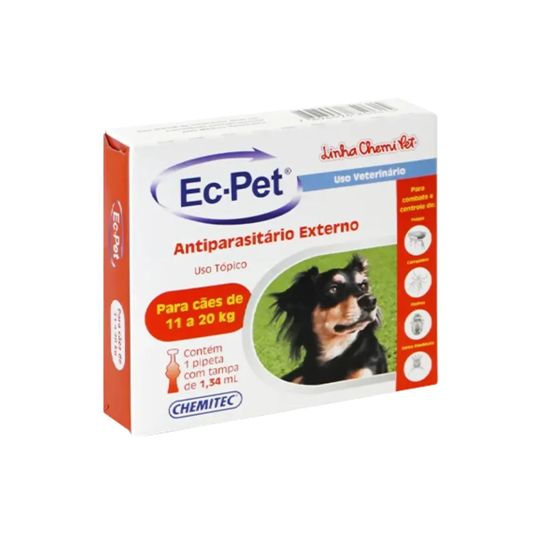 Antiparasitário Ec-pet De 11kg Até 20kg - Chemitec