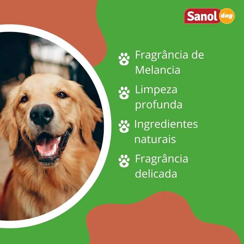 Sanol Dog Powerfruits Shampoo Melancia 500 ml