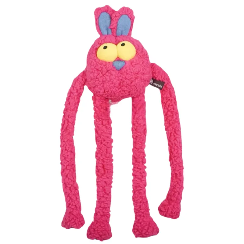 Brinquedo Q Monster Coelho Puxa Puxa Rosa