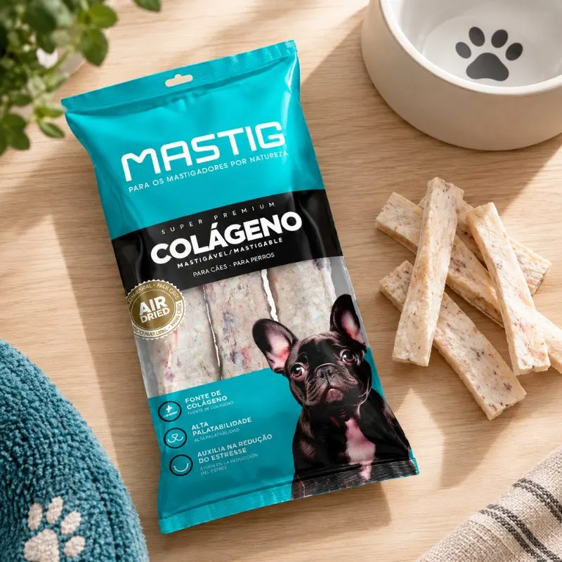 Osso Mastig Colágeno Roll para Cães com 3 Unidades 135 g