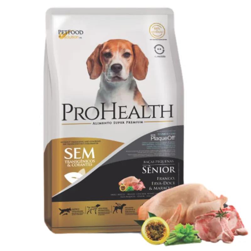 Ração ProHealth para Cães Sênior de Pequeno Porte Sabor Frango